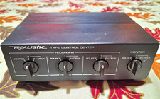 Realistic 42-2115 Tape Control Center 3-Deck RCA Switcher Simulated Walnut