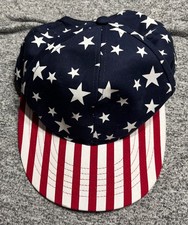 Patriotic Stars and Stripes Red, White, and Blue Baseball Cap with a Strap Back