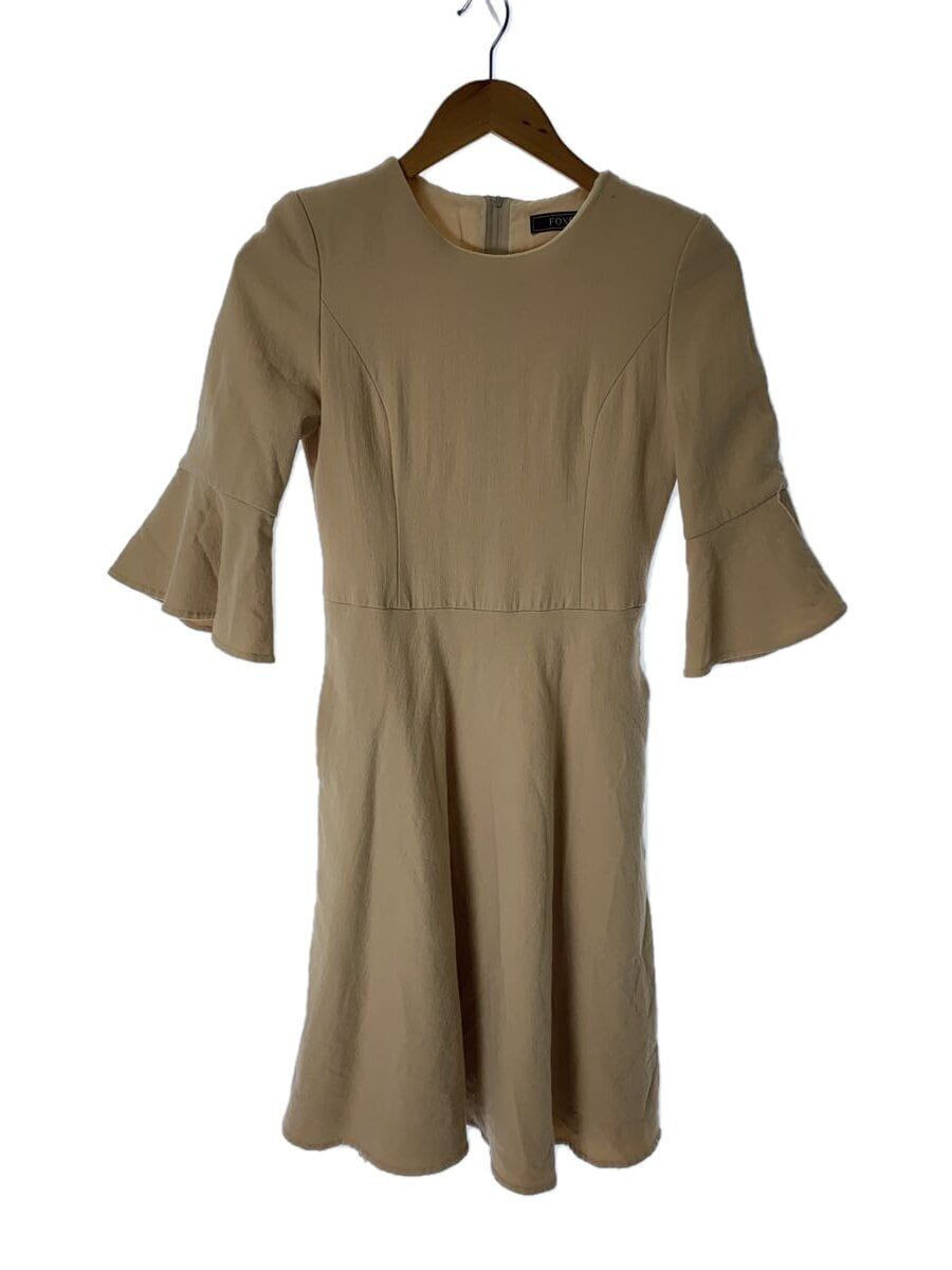 FOXEY Other 3 4 Sleeve Dress 38 Wool Beige 38236-SOFN09K FOXEY Other 3 4 Sleeve Dress 38 Wool Beige 38236-SOFN09K