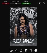 VIDEOGAME Topps WWE Slam 25 - MAIN EVENT FRIGHT CLUB Base - RHEA RIPLEY