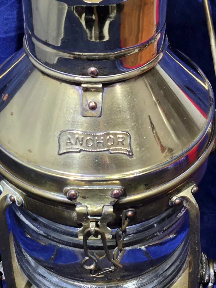 Lámpara linterna boya barco náutico ancla vintage - absolutamente hermosa  Foto 3 de 4