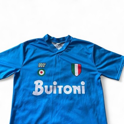 VNTG Napoli Buitoni Jersey Blue SSC Napoli Maradona Italy Made XL