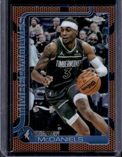 2025-26 Topps Chrome Jaden McDaniels Basketball Refractor #176 Timberwolves