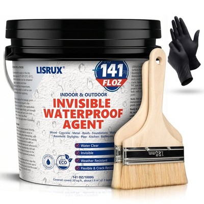Invisible Waterproof Agent, 141 Oz Transparent Waterproof Coating for Roof Repai