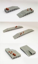 Outland Models Modelleisenbahn Miniatur Plattform / Laderampe mit Waren Spur Z