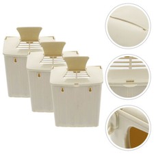 3 Pcs Aviary Cage Outdoor Budgie Nesting House Bird Breeding Box Artificial