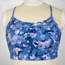 GapFit Sports Bra Blackout Technology Abstract Low Impact Athleisure Athletic XL