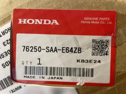 Espejo retrovisor puerta Honda Jazz 07-13 nuevo genuino LH Sirius azul 76250SAAE64ZB AR1 - Imagen 8 de 8