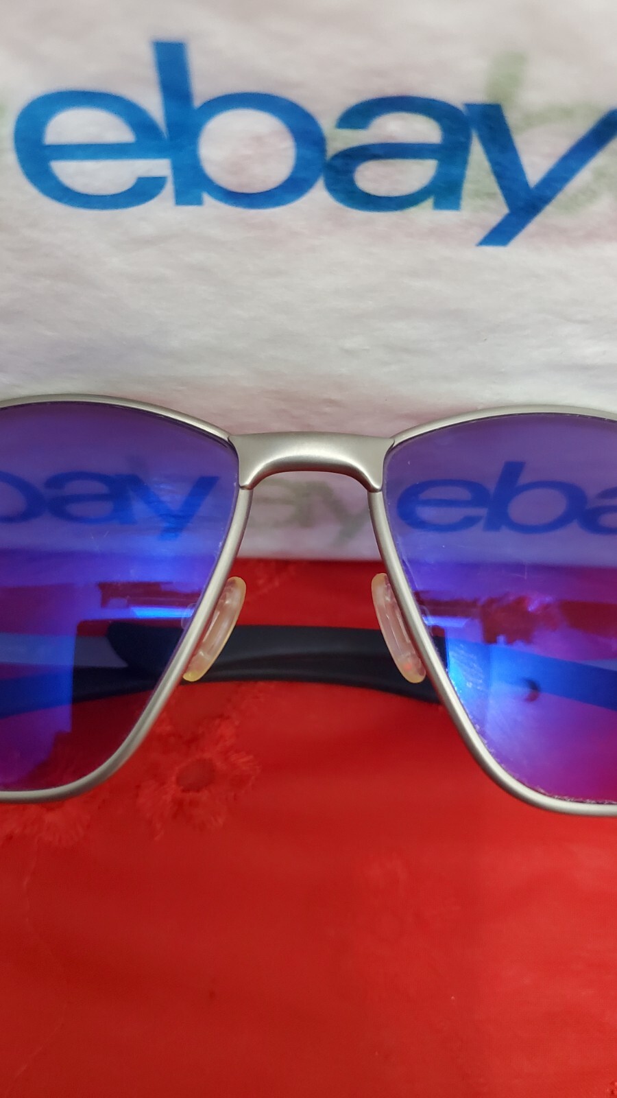 ✅️⭐️ B&L Ray-Ban RB8001 B0001 Gunmetal Sport Violet CALLAWAY 130 Wrap Sunglasses image 5