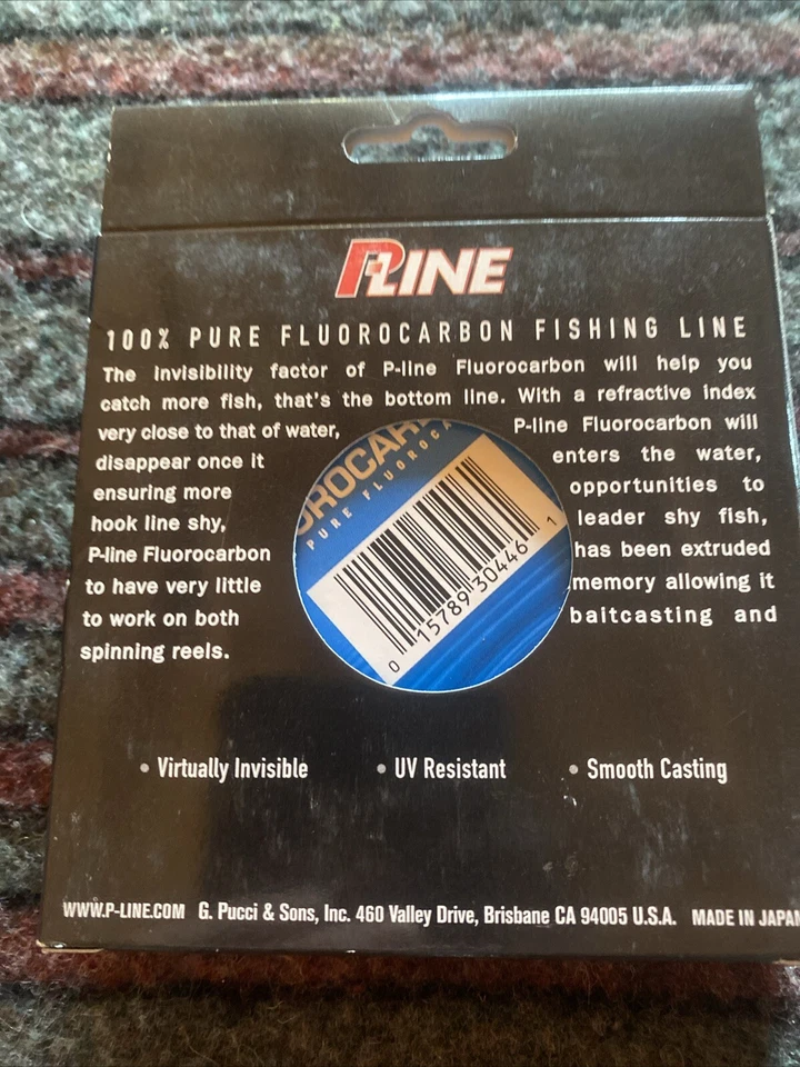 Línea de fluorocarbono puro P-Line - 15 libras - 250 yardas Sfc250-15 Foto 2 de 2