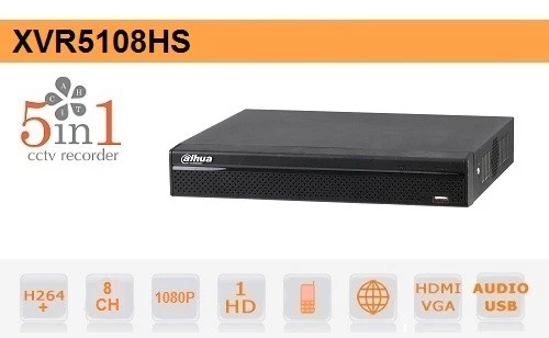 XVR5108H-S VIDEOREGISTRATORE DIGITALE DVR HDCVI 8 CANALI 1080P FULL-HD DAHUA - Immagine 2 di 3