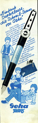 Geha -- Einfach Superklasse die Schreib Jeans von Geha  -- Werbung von 1978 - 