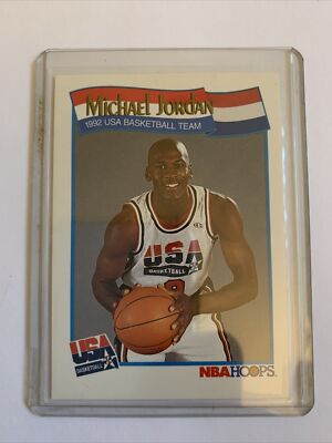 ☆マイケル・ジョーダン☆初代USAドリームチームメンバー・トレカ MICHAEL JORDAN DREAM Team USA 1992 NBA Hoops Basketball Card | eBay