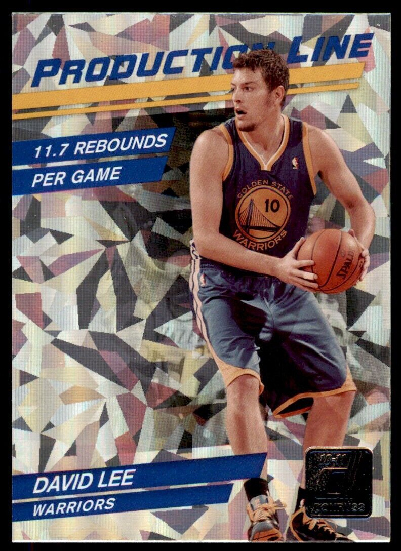 2010-11 Donruss Production Line Cracked Ice David Lee . Golden State Warriors