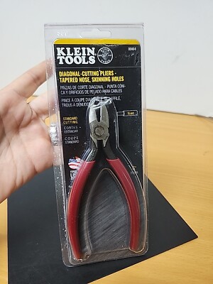 Klein Tools D240-6 Pliers, Diagonal Cutting Pliers with Tapered 6-Inch, Red 