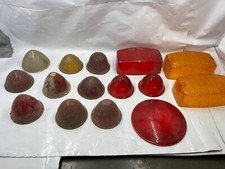 Lot Of Vintage Marker Light And Tail Light Lenses All Are Plastic