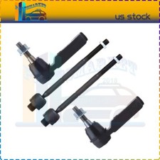 4 Set New Brand Front Inner & Outer Tie Rod End Kit For 2002-2004 Jeep Liberty