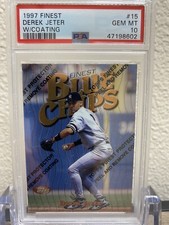 1997 TOPPS FINEST BLUE CHIPS #15 DEREK JETER PSA 10 GEM MINT