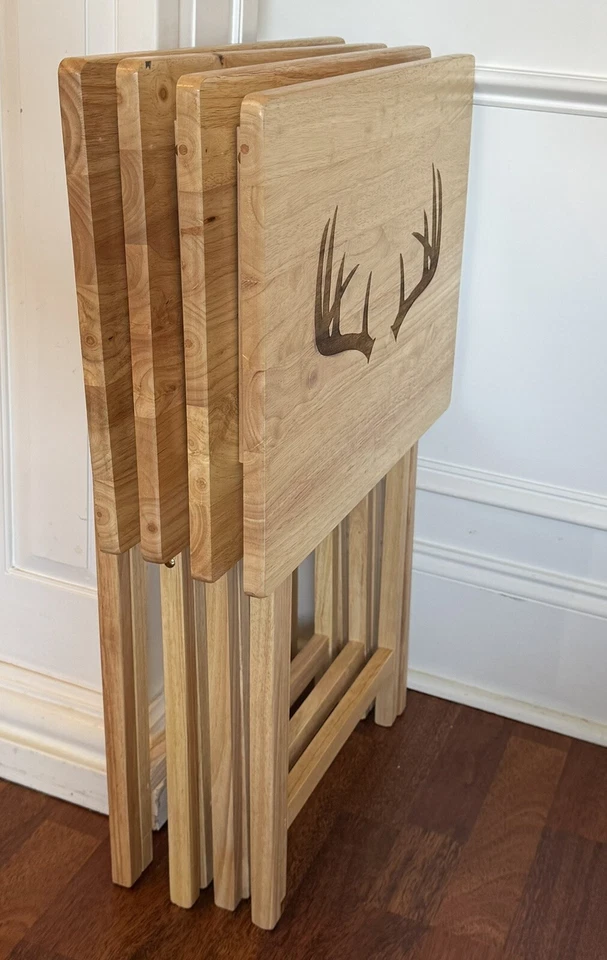 Custom Engraved Folding TV Travel Tray Table Stand Personalized Gift - Image 4 of 4