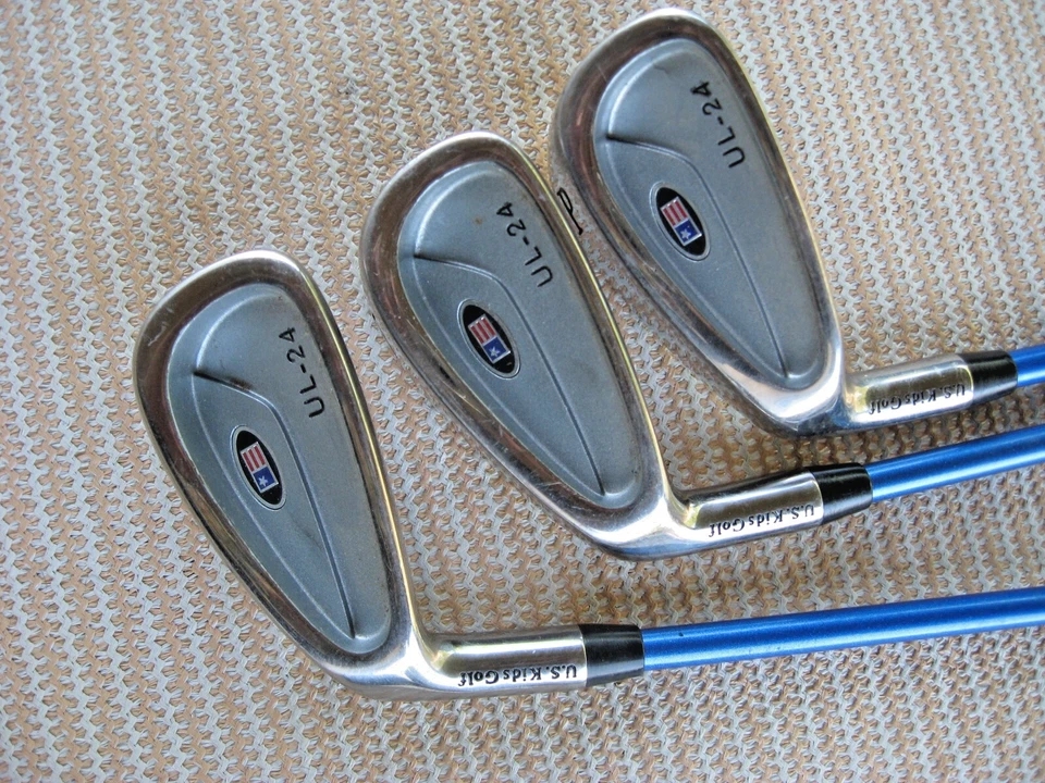 Juego de 5 palos US Kids USKG UL24, hierros Power45-31#6 y 7 para niños + PW/Driver/Madera/Bolsa/LH Foto 3 de 4