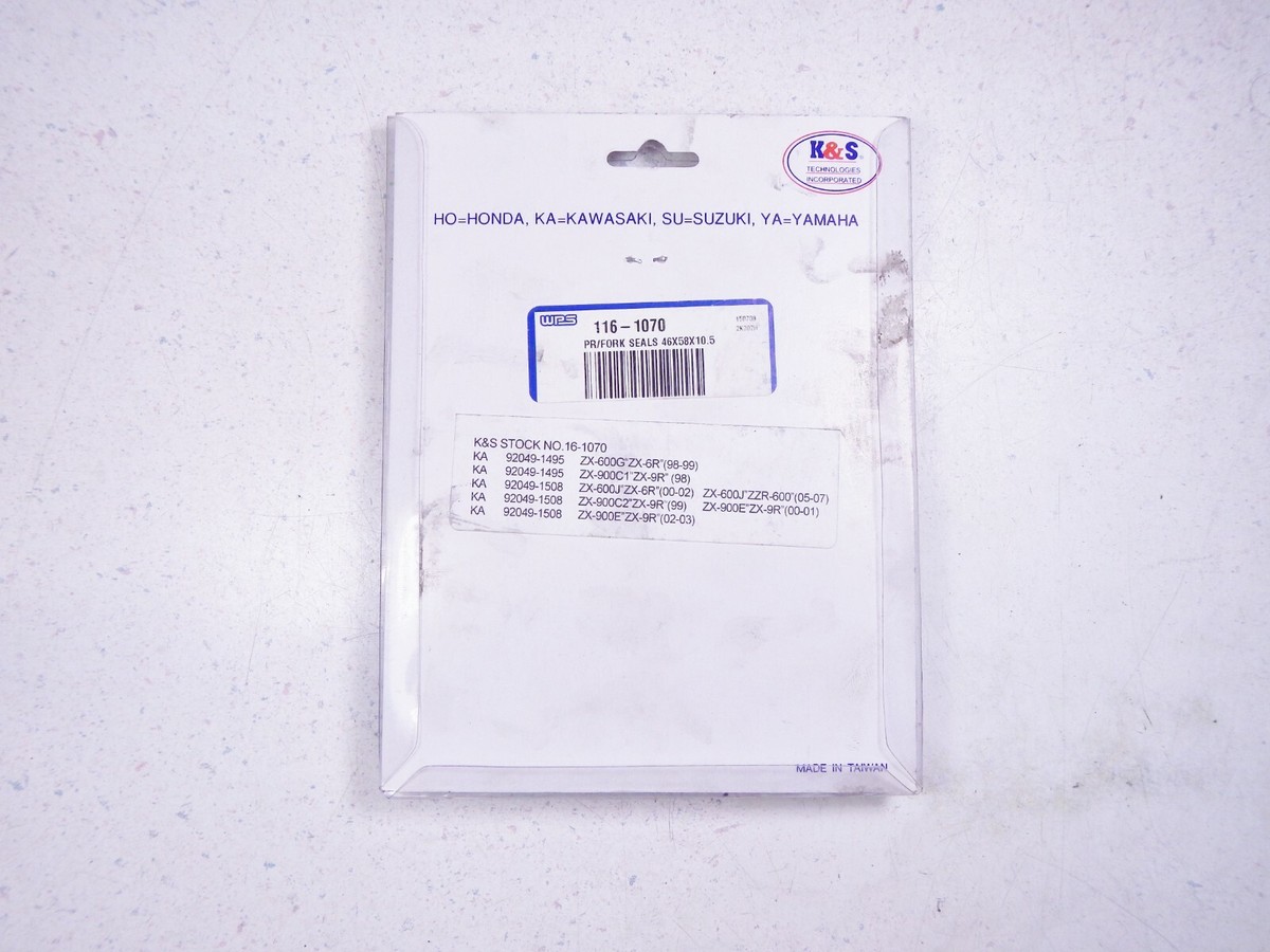 26 K&S 00-03 Kawasaki Ninja ZX-900E ZX-9R ZX900E PR/Front Fork