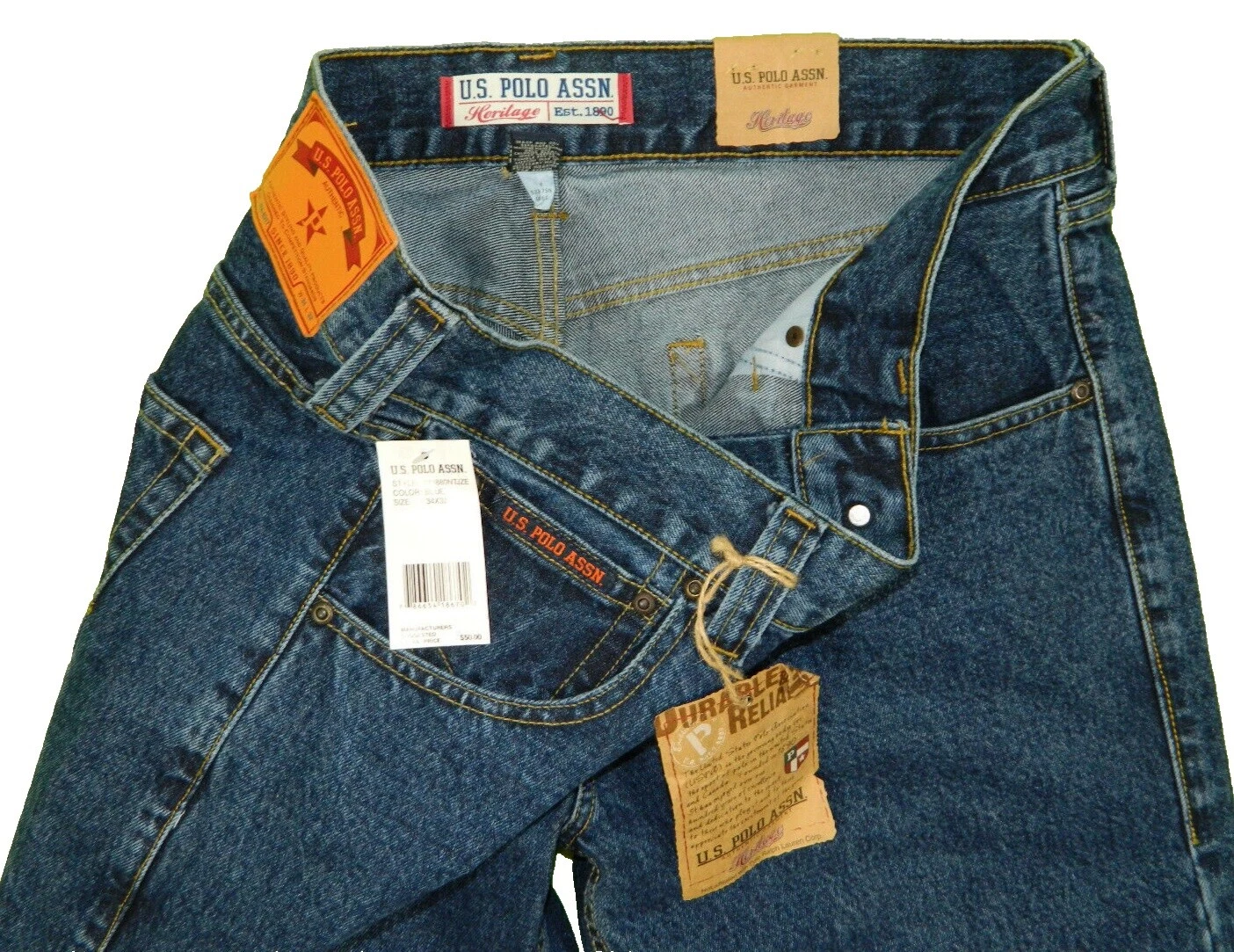 Cotton US Polo Assn. Regular 34 Size Jeans for Men