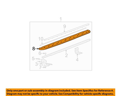 GM OEM 04-06 Envoy XL Pillars, Rocker Floor Exterior Trim-Step Cover 15185818
