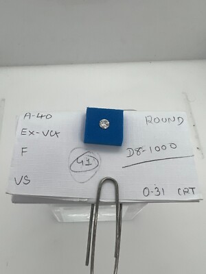 Lab grown 0.31 Ct VS Clarity F Color Loose Diamond Round