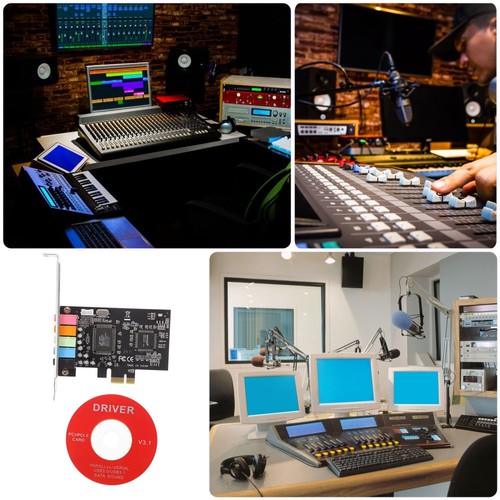 PCIe Sound Card Audio Interface Soundkartenerweiterungskarte Audiokarte - Afbeelding 5 van 12