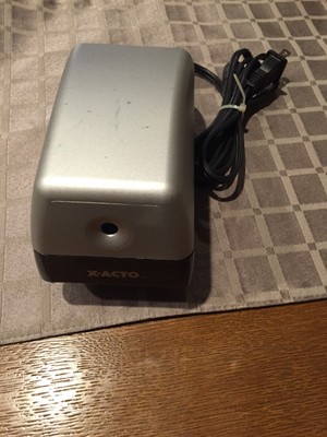X-ACTO ELECTRIC PENCIL SHARPENER 19xx CN SILVER WORKS GREAT ELMER PRODUCTS