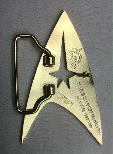 Star Trek c2009 Gold Tone New Belt Buckle - Picture 4 of 4