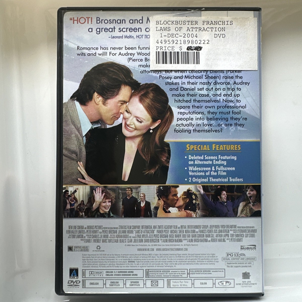 Laws Of Attraction (DVD) Comedy, Pierce Brosnan Julianne Moore