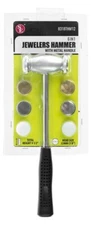 6 in 1 Jewelers Hammer with Metal Handle & 6 Interchangeable Heads by Sona E