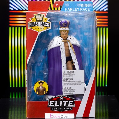 READ NEW ORIGINAL KING HARLEY RACE MATTEL WWE FLASHBACK SERIES 3 ELITE NOT REPRO