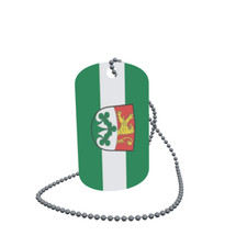 Dog Tag Flag Bunting Hot Furnace Dog Tag Aluminium 30 x 50mm