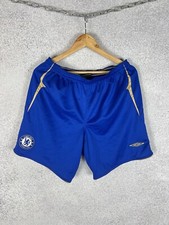 Vintage FC Chelsea Umbro 2005 2006 Soccer Football Shorts 100 Years Size L Large