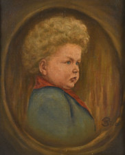 Porträt eines Knaben, Gemälde von P. B. (Monogrammist), 1924