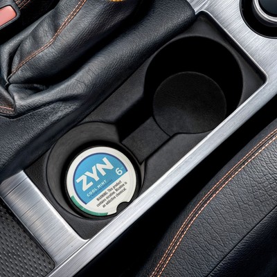 ZYN Soapstone Car Coaster - Cool Mint Themed with Mint Leaves