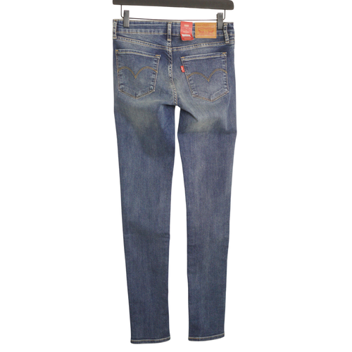 Vintage Levi's 26501-0117 Straight Denim Pants, Made in USA, Women's Size L (W27) cotton blue type Vintage Second Hand