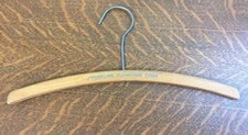 Antique Vintage STORKLINE FURNITURE CORP. Wooden Clothes Hanger Advertising