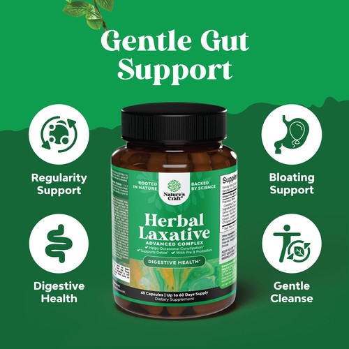 Herbal Laxative Capsules with Probiotics – Colon Cleanse and Digestive Support - Picture 4 of 8