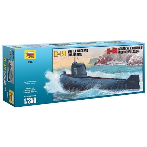 Zvezda #9025 1/350 K-19 Soviet Nuclear Submarie - Afbeelding 1 van 1