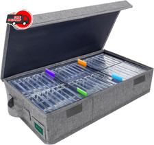 Cassette Tape Storage Box Practical Cassette Tape Holder 16.34 X 9.25 X 3.54
