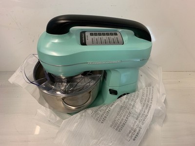 Hamilton Beach 7-Speed Stand Mixer 4-Quart Stainless Bowl Teal Mint Green 63397