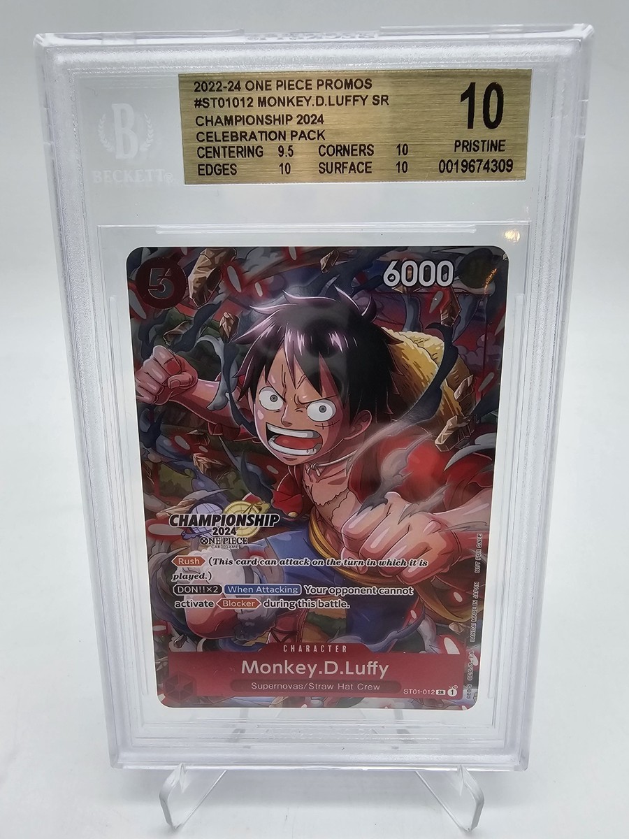 WS ラフィー sp BGS10 PRISTINE BGS 10 PRISTINE One Piece Monkey.D.Luffy ST01-012 Championship