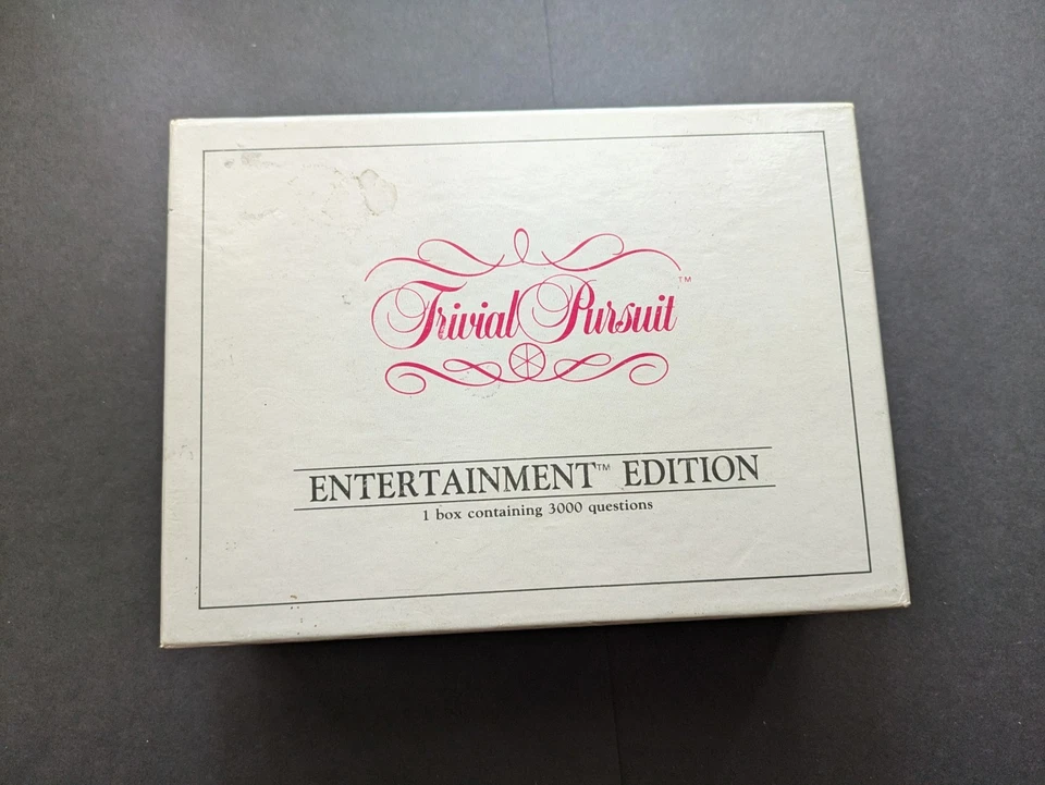 Vintage Trivial Pursuit - Entertainment Edition - 1987 Pre Owned See Photos - Image 3 of 4