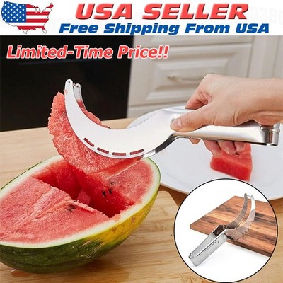 Watermelon Slicer Cutter Knife Server Corer Scoop Kitchen Knife Tools