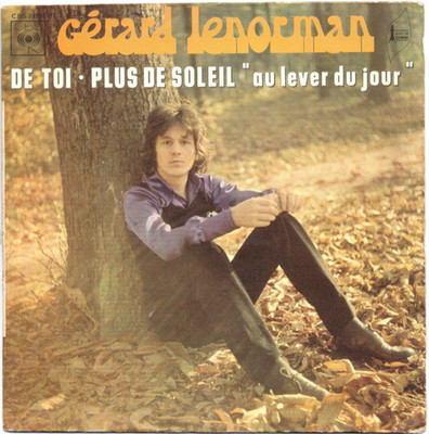 45 t 2t 1972 - Gérard LENORMAN - De toi, Plus de soleil ''au lache du jour''