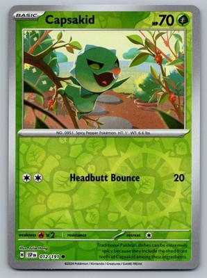 Capsakid 012/191 Common Surging Sparks English Reverse Holo