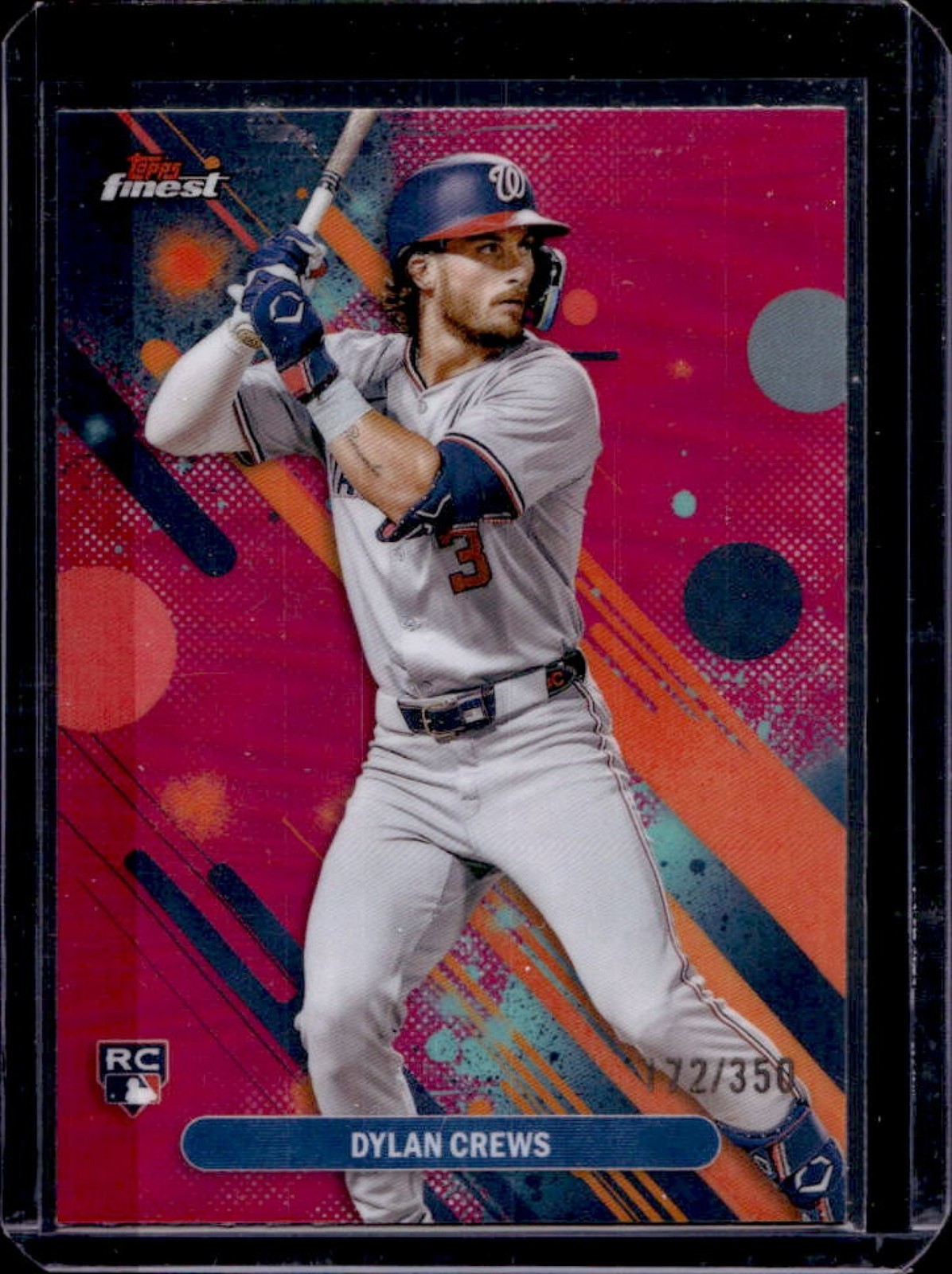 2025 Finest Dylan Crews Common RC Magenta Refractor #172/350 Nationals